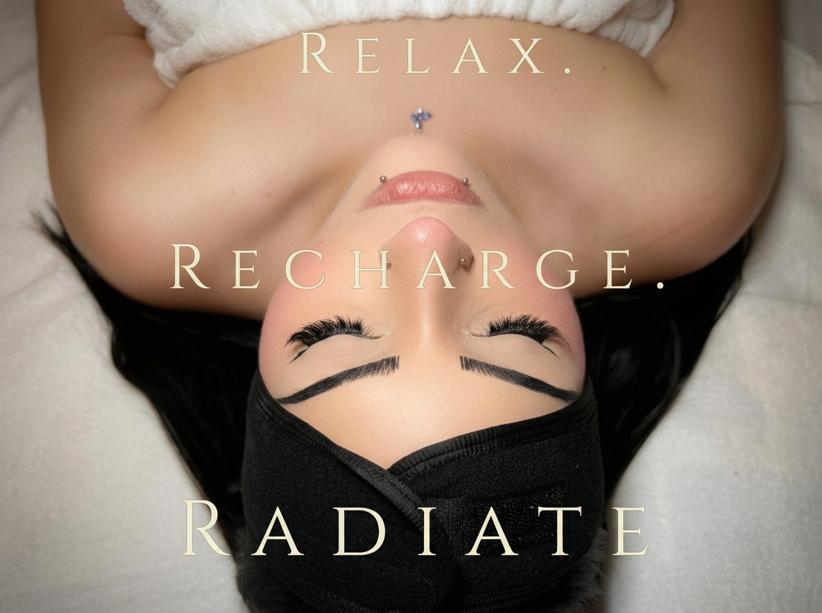 Serene client during luxury spa treatment